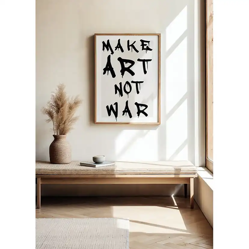 Poster Gallerix Make Art Not War