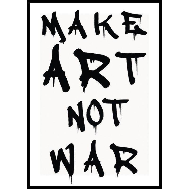 Poster Gallerix Make Art Not War