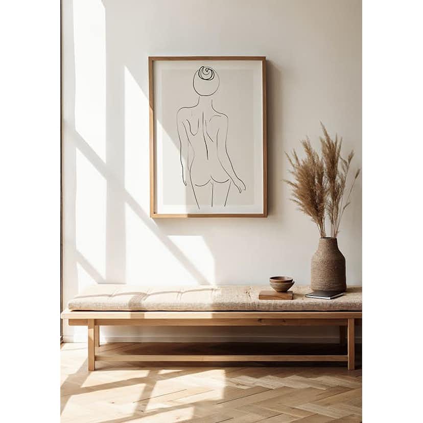 Poster Gallerix Female Body Line Art