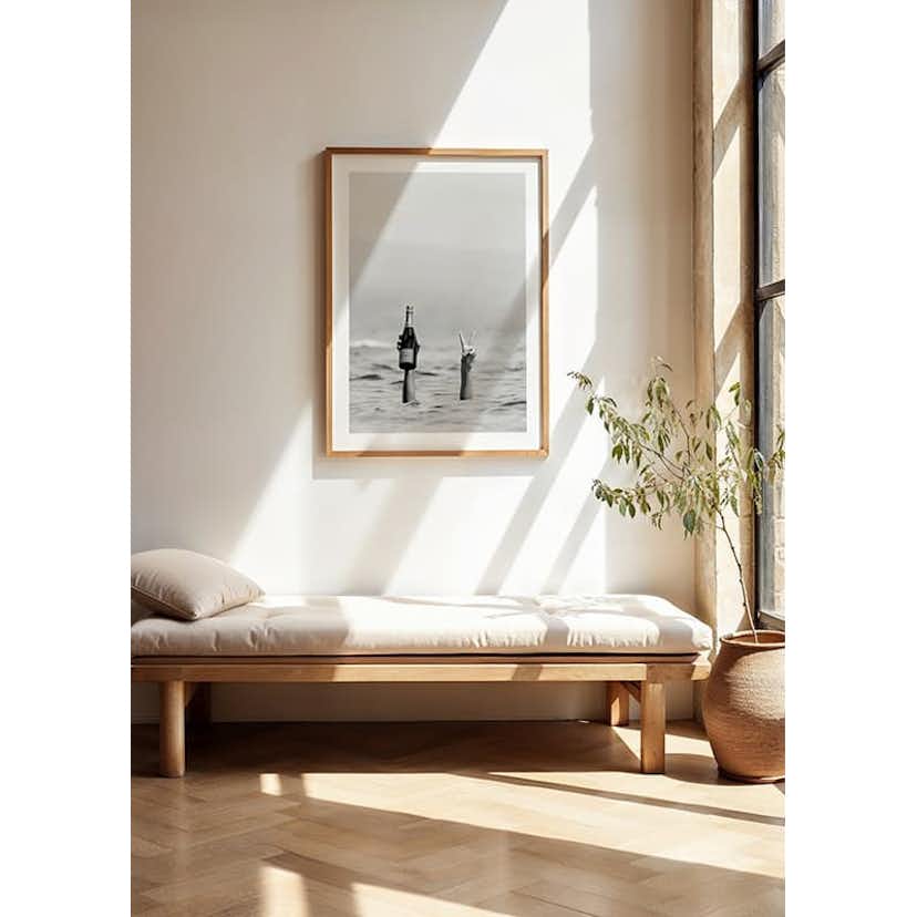 Poster Gallerix Champagne Victory B&W