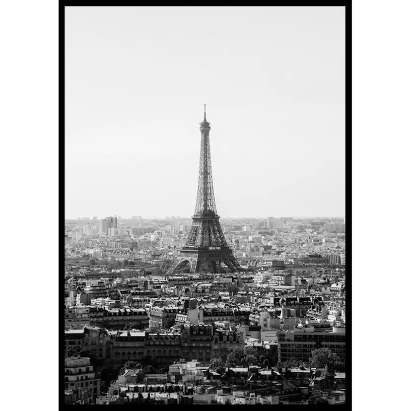 Poster Gallerix La Torre Eiffel De Paris B&W