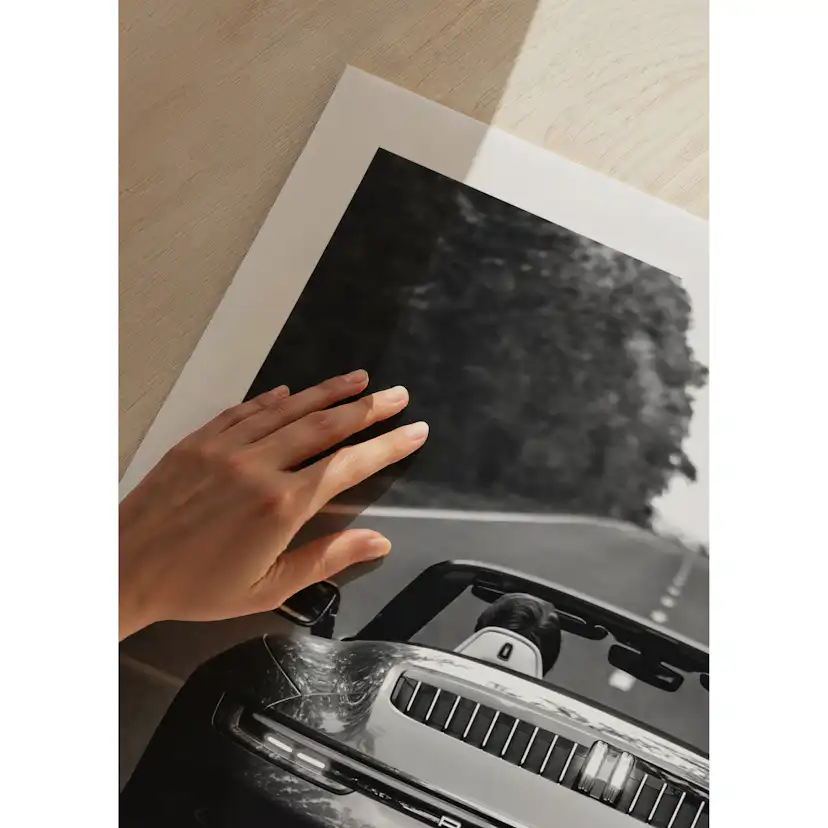 Poster Gallerix Porsche 911 Carrera 4s Rear B&W