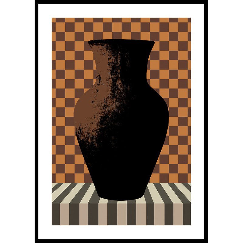 Poster Gallerix Checkered Vintage Vase No3