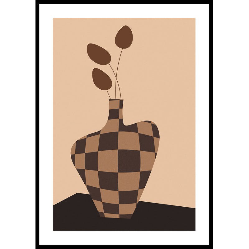 Poster Gallerix Checkered Vintage Vase No2