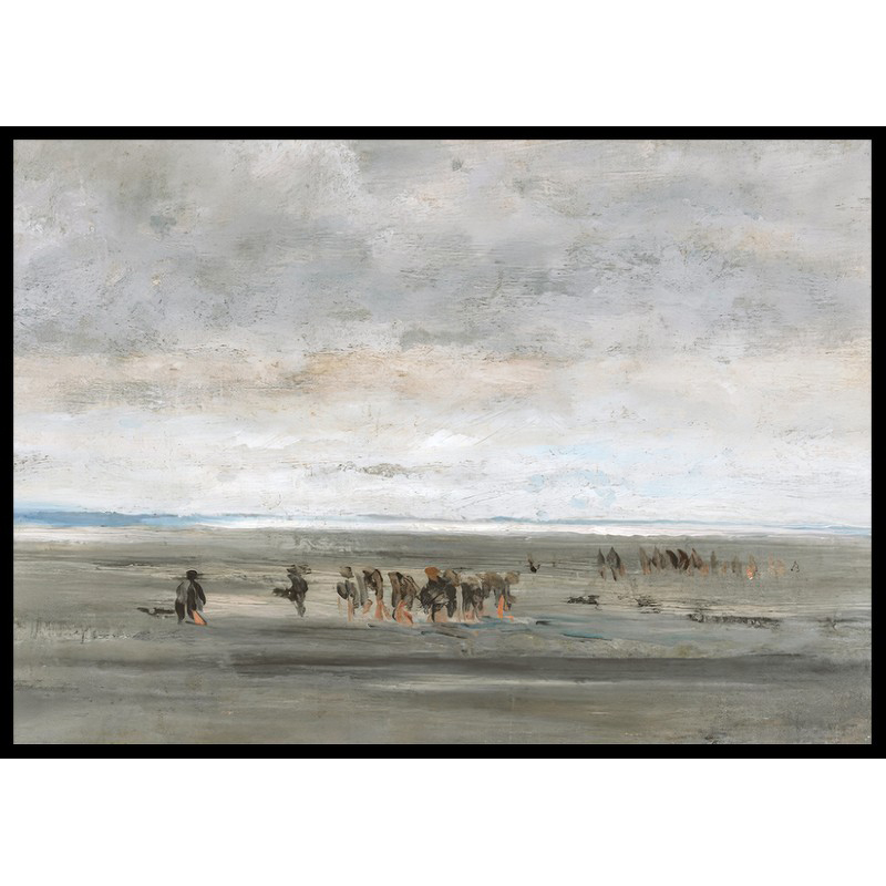 Poster Gallerix Clam Digger By Charles-François Daubigny