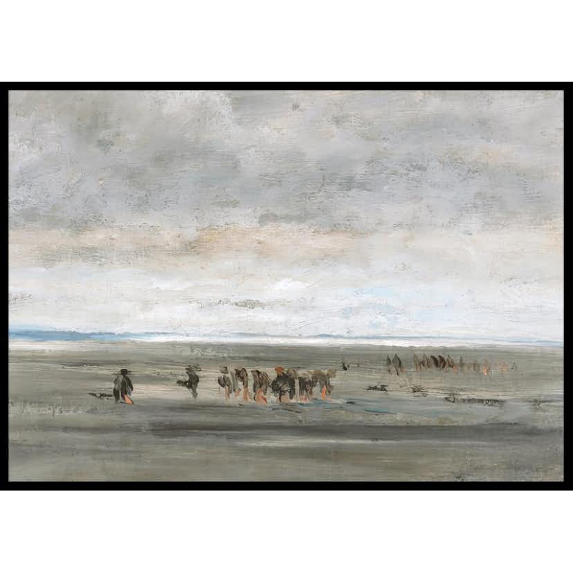 Poster Gallerix Clam Digger By Charles-François Daubigny