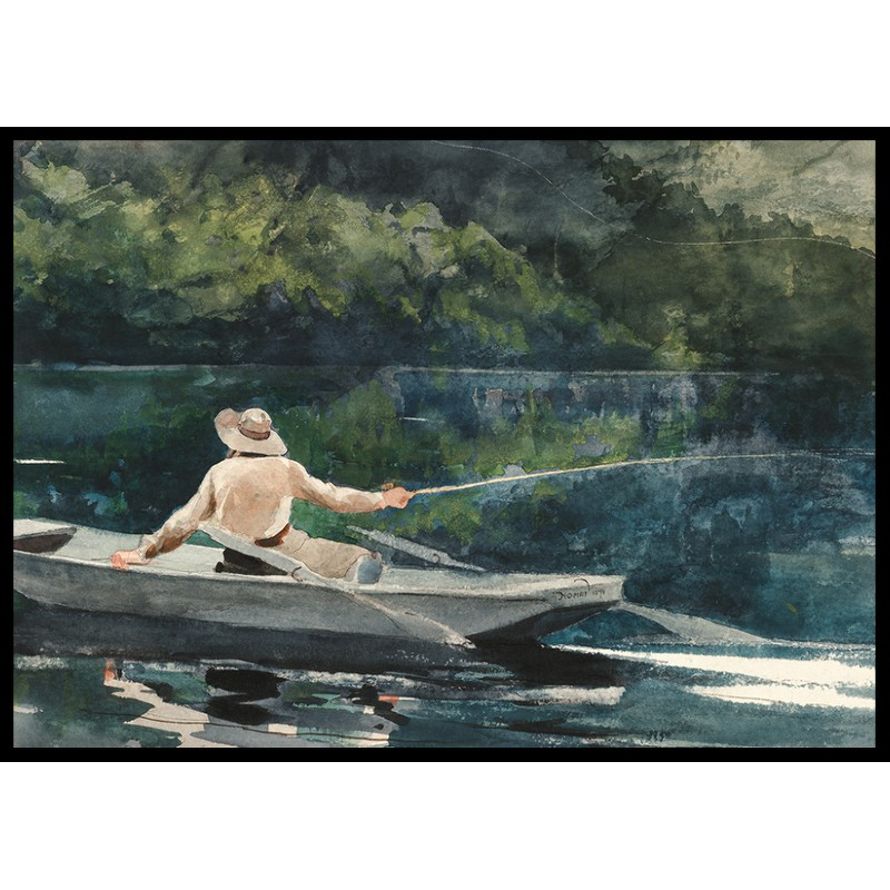 Poster Gallerix Casting Number Two By Winslow Homer