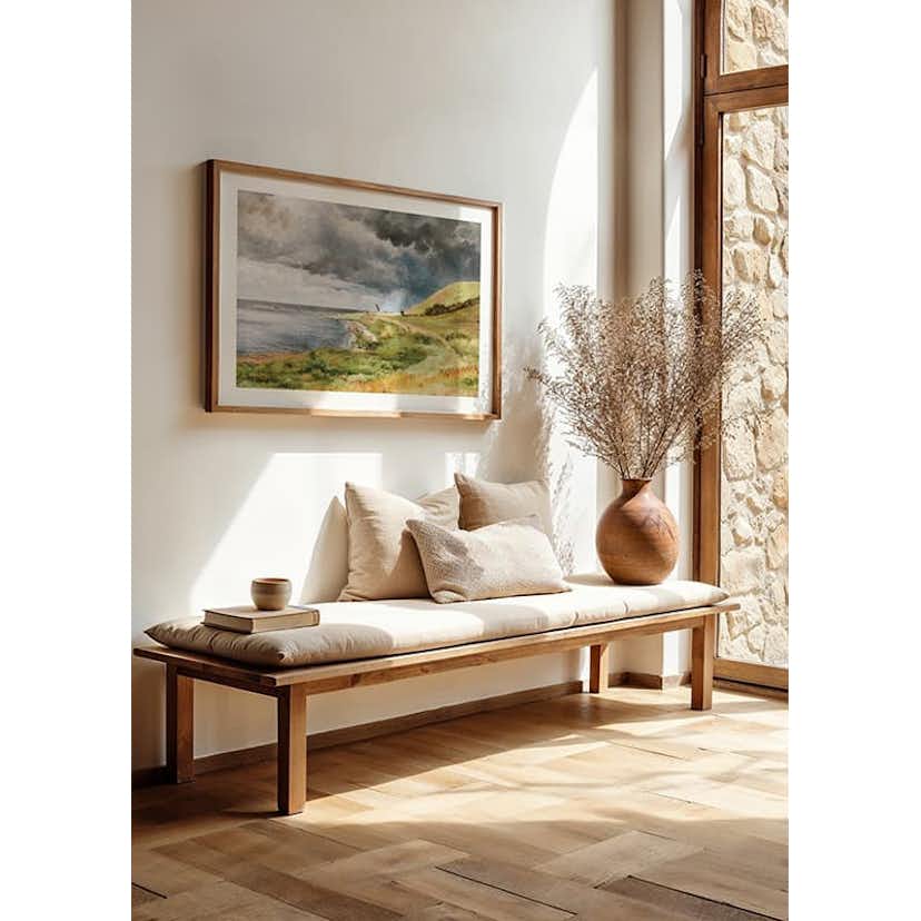 Poster Gallerix Dansk Kystlandskab I Bygevejr By Carl Frederik Aagaard