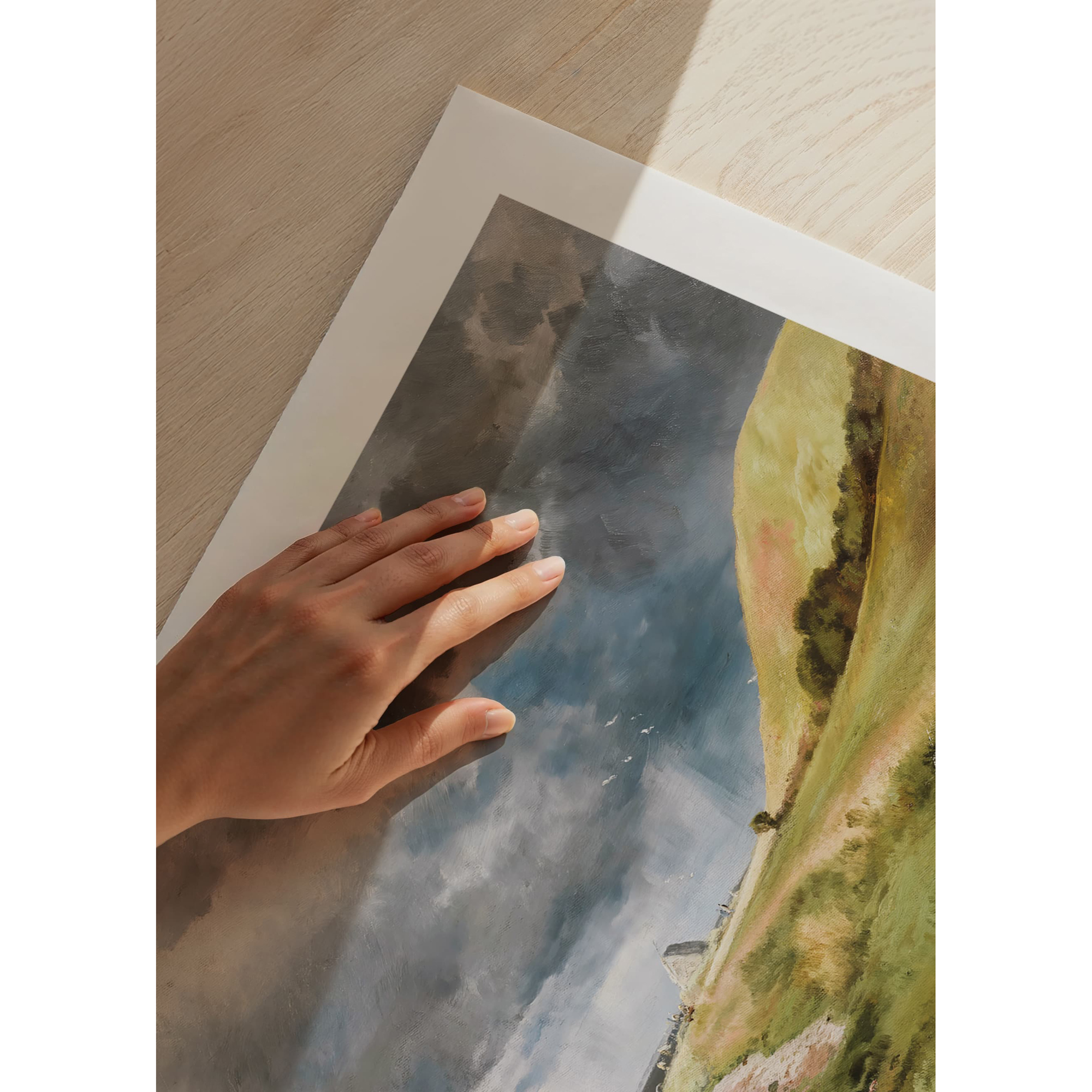 Poster Gallerix Dansk Kystlandskab I Bygevejr By Carl Frederik Aagaard