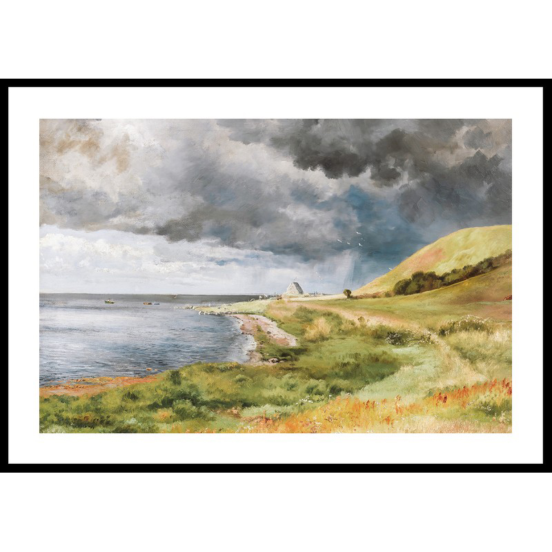 Poster Gallerix Dansk Kystlandskab I Bygevejr By Carl Frederik Aagaard