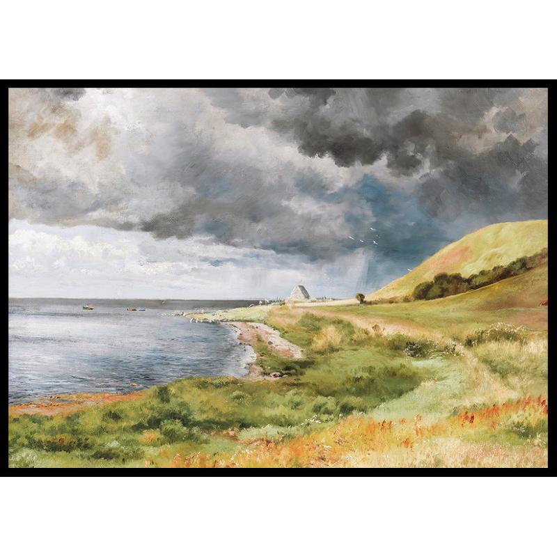 Poster Gallerix Dansk Kystlandskab I Bygevejr By Carl Frederik Aagaard