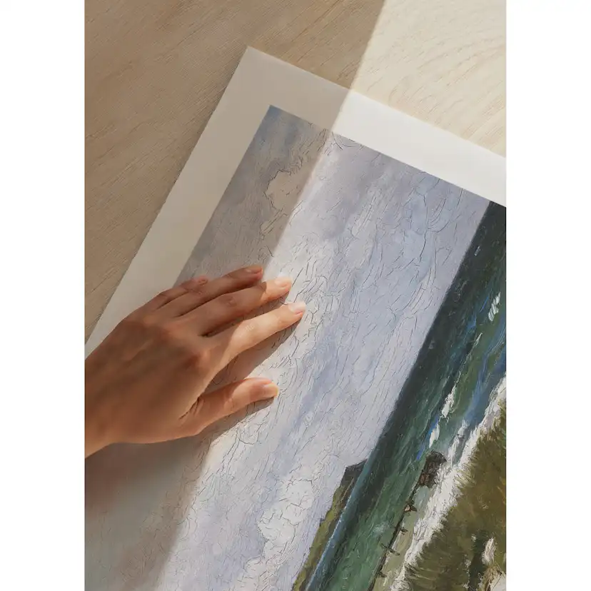 Poster Gallerix Kystlandskab Hornbæk By Carl Locher