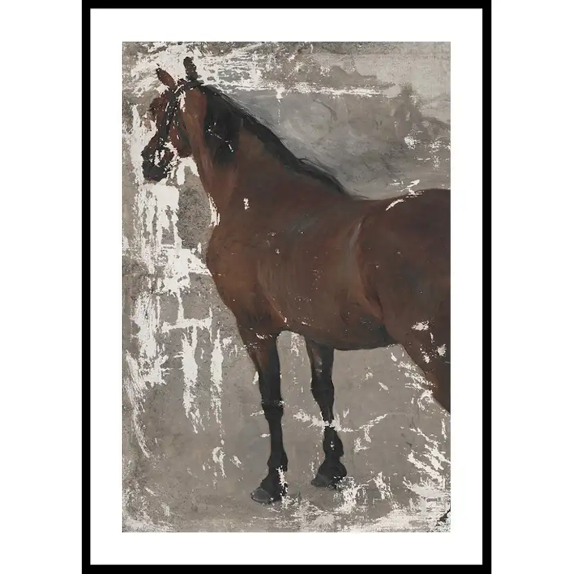 Poster Gallerix Štúdia koňa By Jozef Hanula