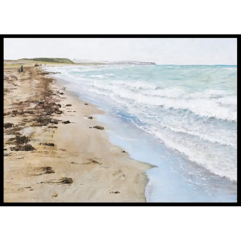 Poster Gallerix Strandbillede Fra Hellebæk By Laurits Andersen Ring