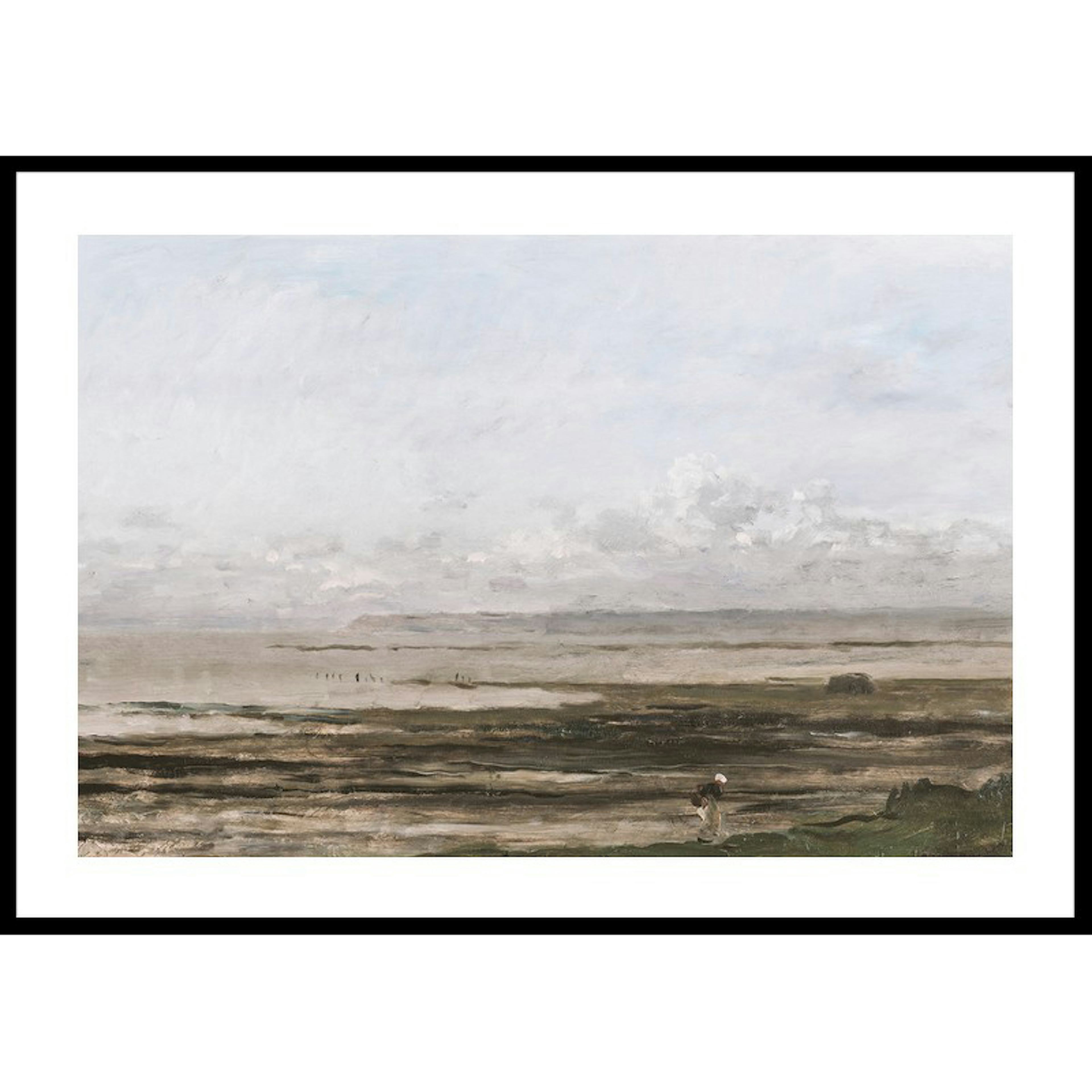 Poster Gallerix Beach At Ebb Tide By Charles-François Daubigny