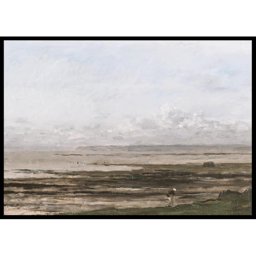 Poster Gallerix Beach At Ebb Tide By Charles-François Daubigny