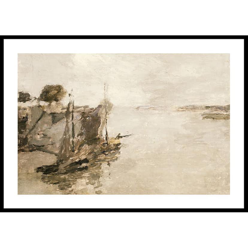 Poster Gallerix Honfleur Fishing Boats No2 By Frank Edwin Scott