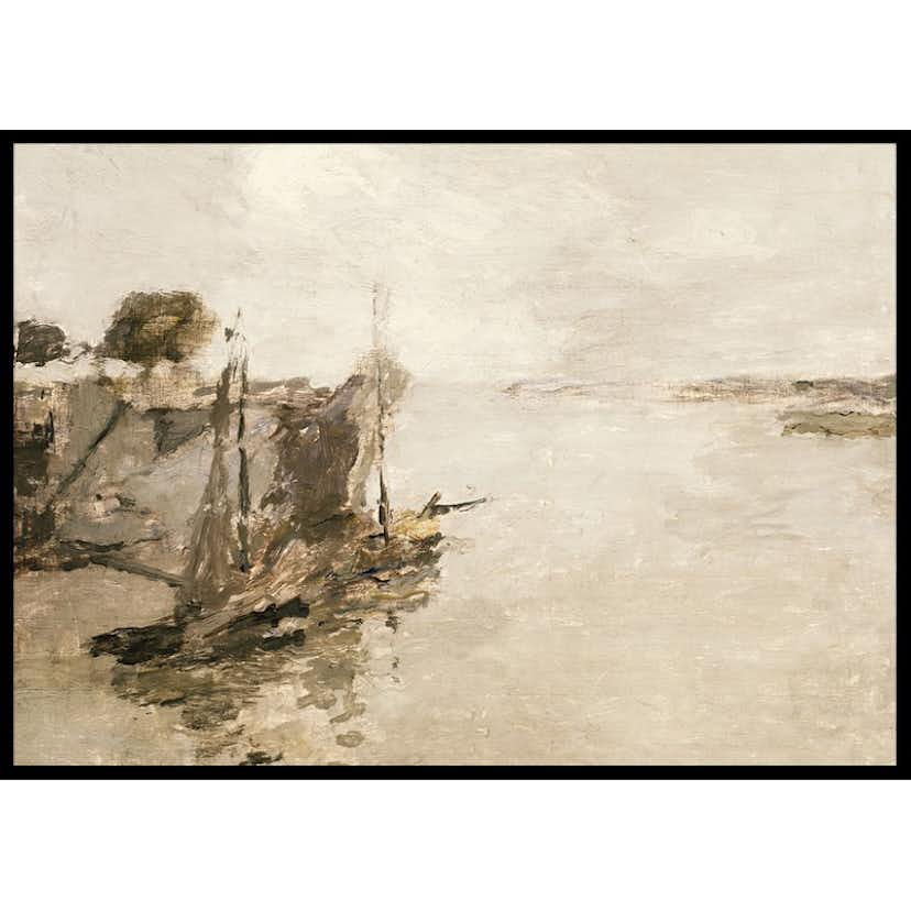 Poster Gallerix Honfleur Fishing Boats No2 By Frank Edwin Scott