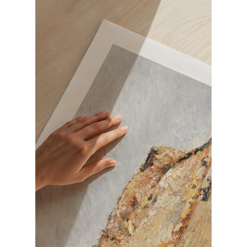 Poster Gallerix Cliff On The Water By Adolphe Monticelli