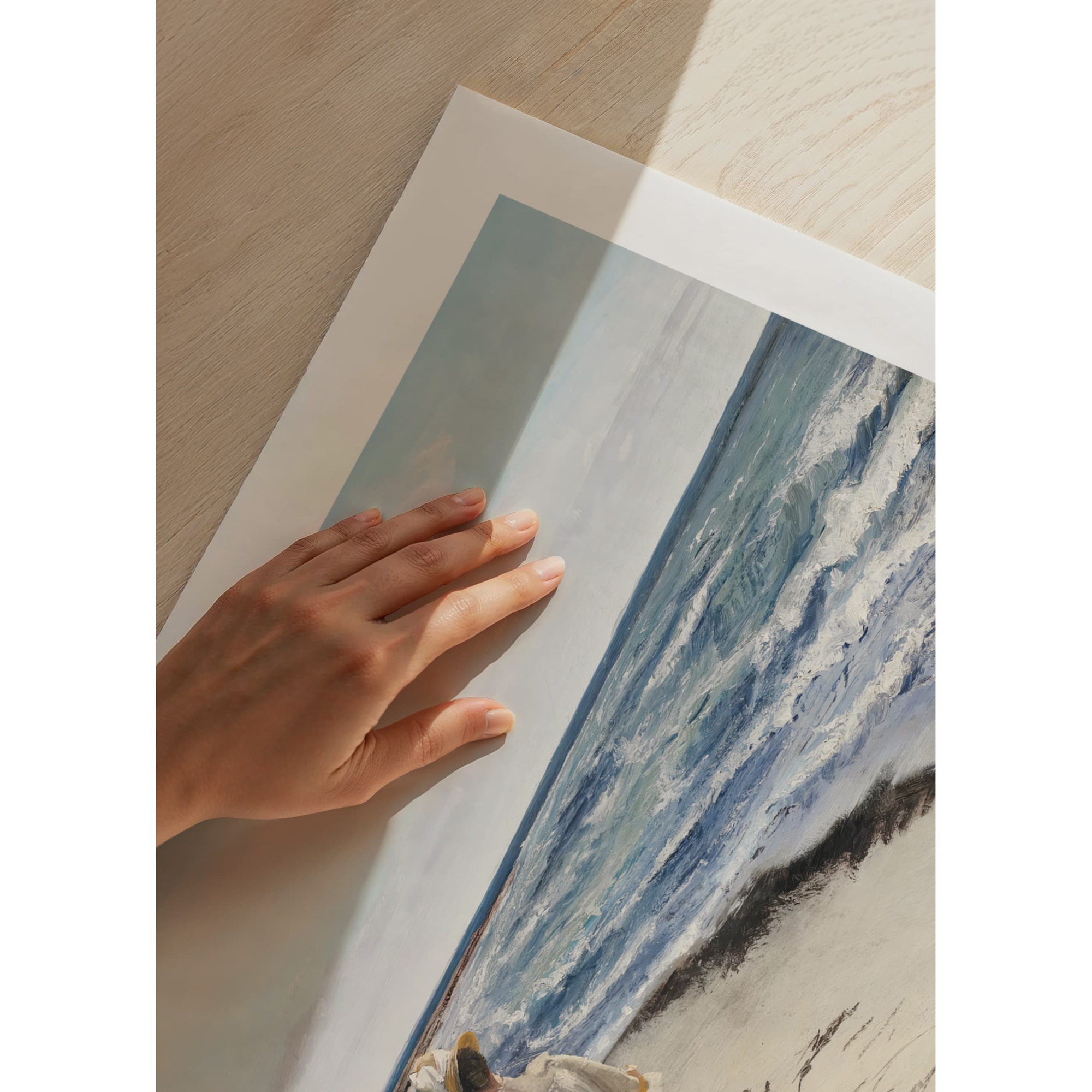 Poster Gallerix Dame Ved Karrebæksminde Strand By Laurits Andersen Ring