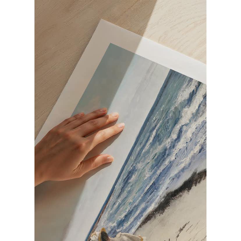 Poster Gallerix Dame Ved Karrebæksminde Strand By Laurits Andersen Ring