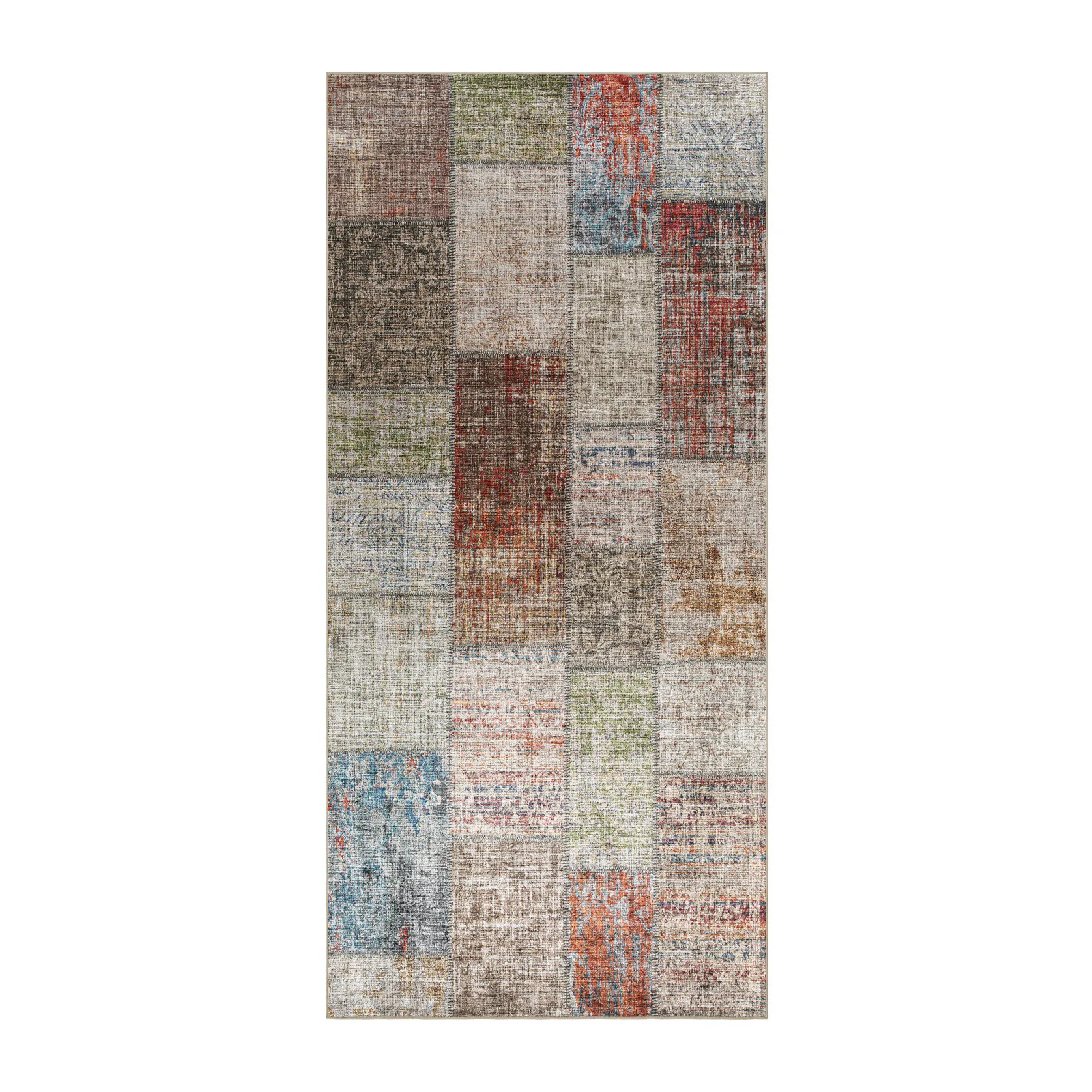 Wiltonmatta KM Carpets Amber Patch Färgglad Polyester