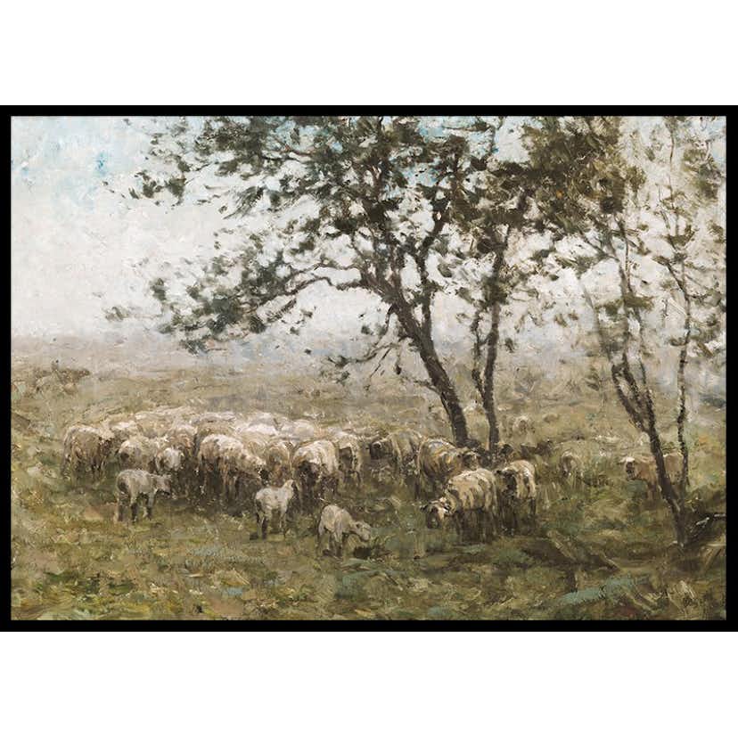 Poster Gallerix Een Kudde Schapen By William Charles Estall
