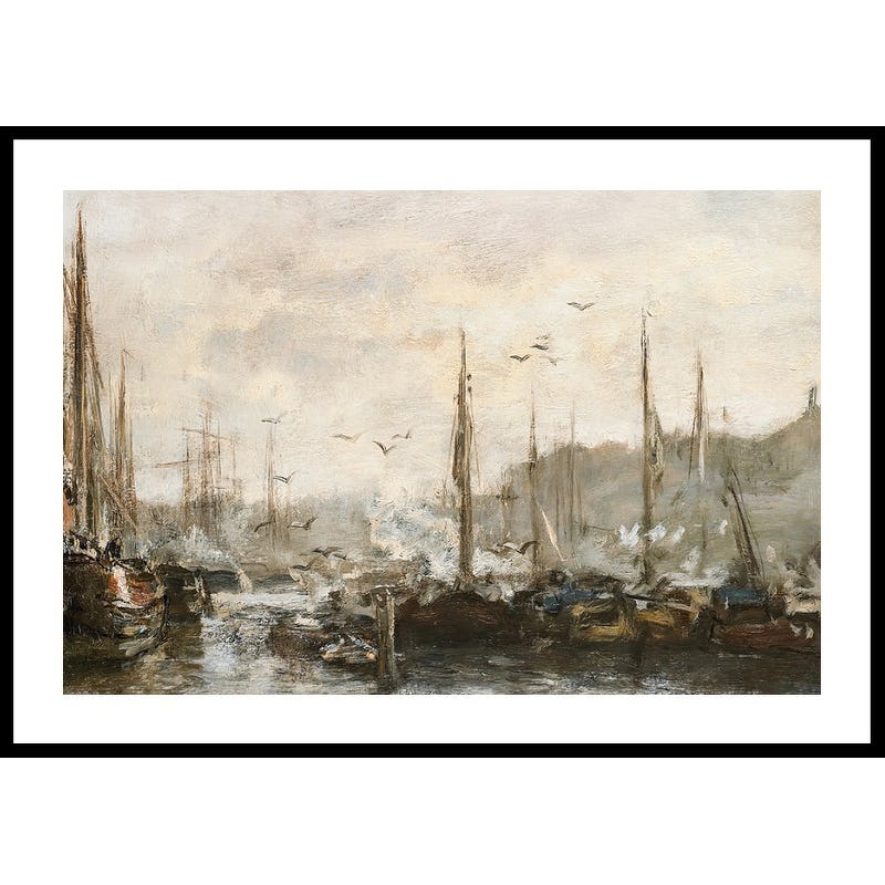 Poster Gallerix Harbour View By Jacob Maris
