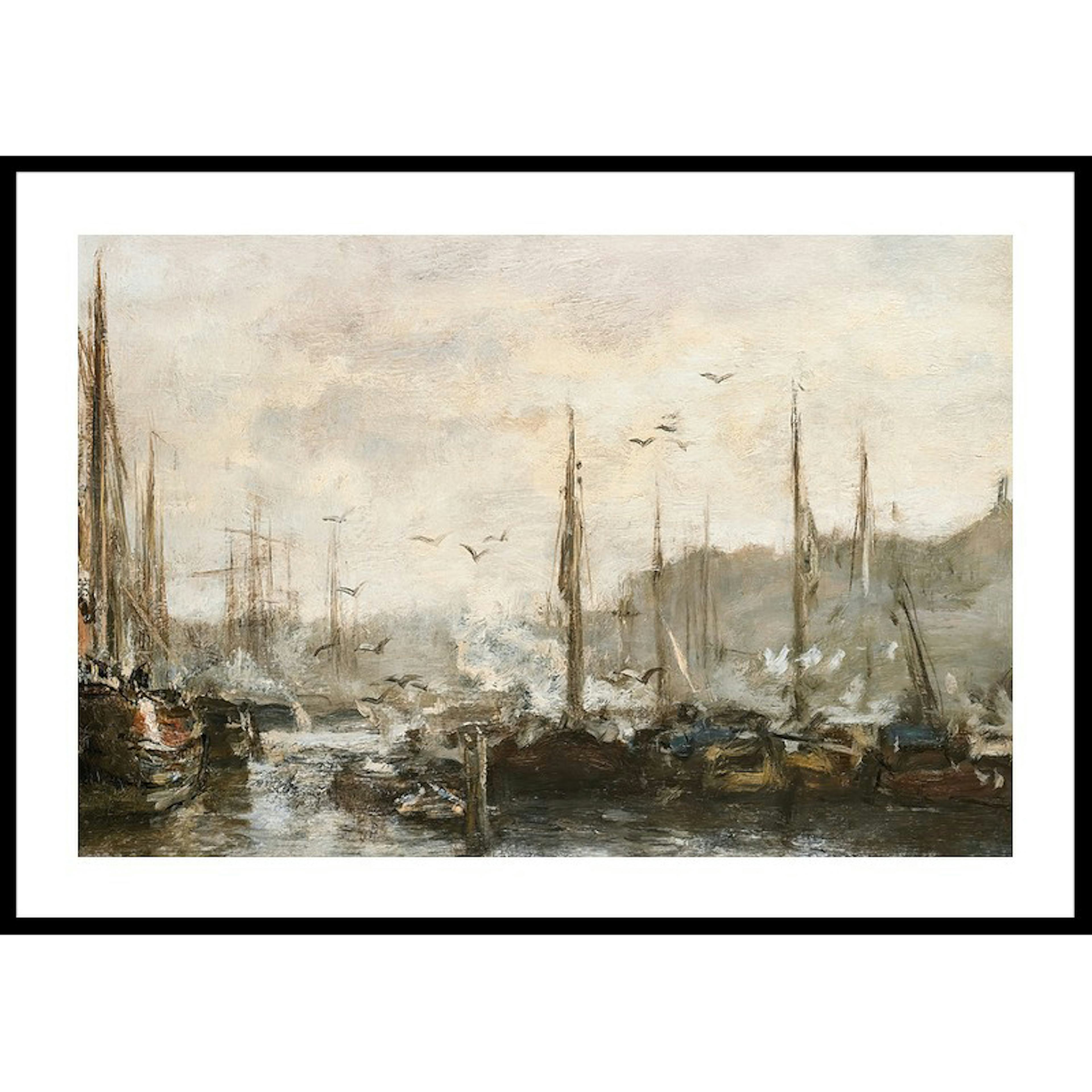 Poster Gallerix Harbour View By Jacob Maris