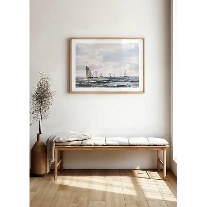 Poster Gallerix Sejlskibe I Sundet Syd For Kronborg By Carl Frederik Sørensen