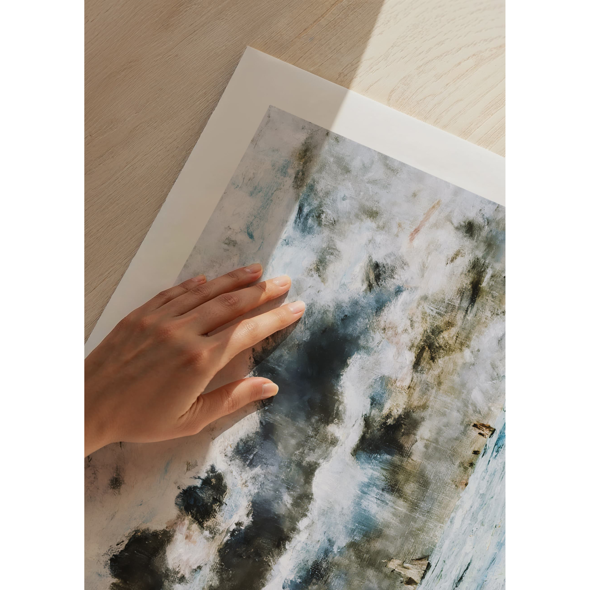 Poster Gallerix La Côte à Trouville By Eugène Louis Boudin