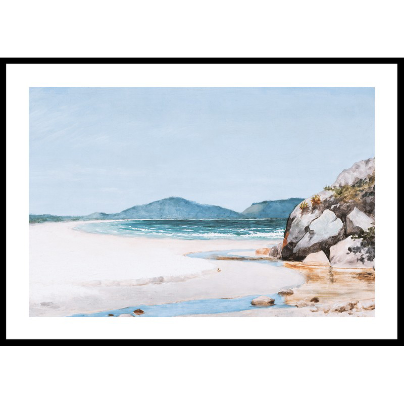 Poster Gallerix Seascape Guarujá By José Ferraz de Almeida Júnior