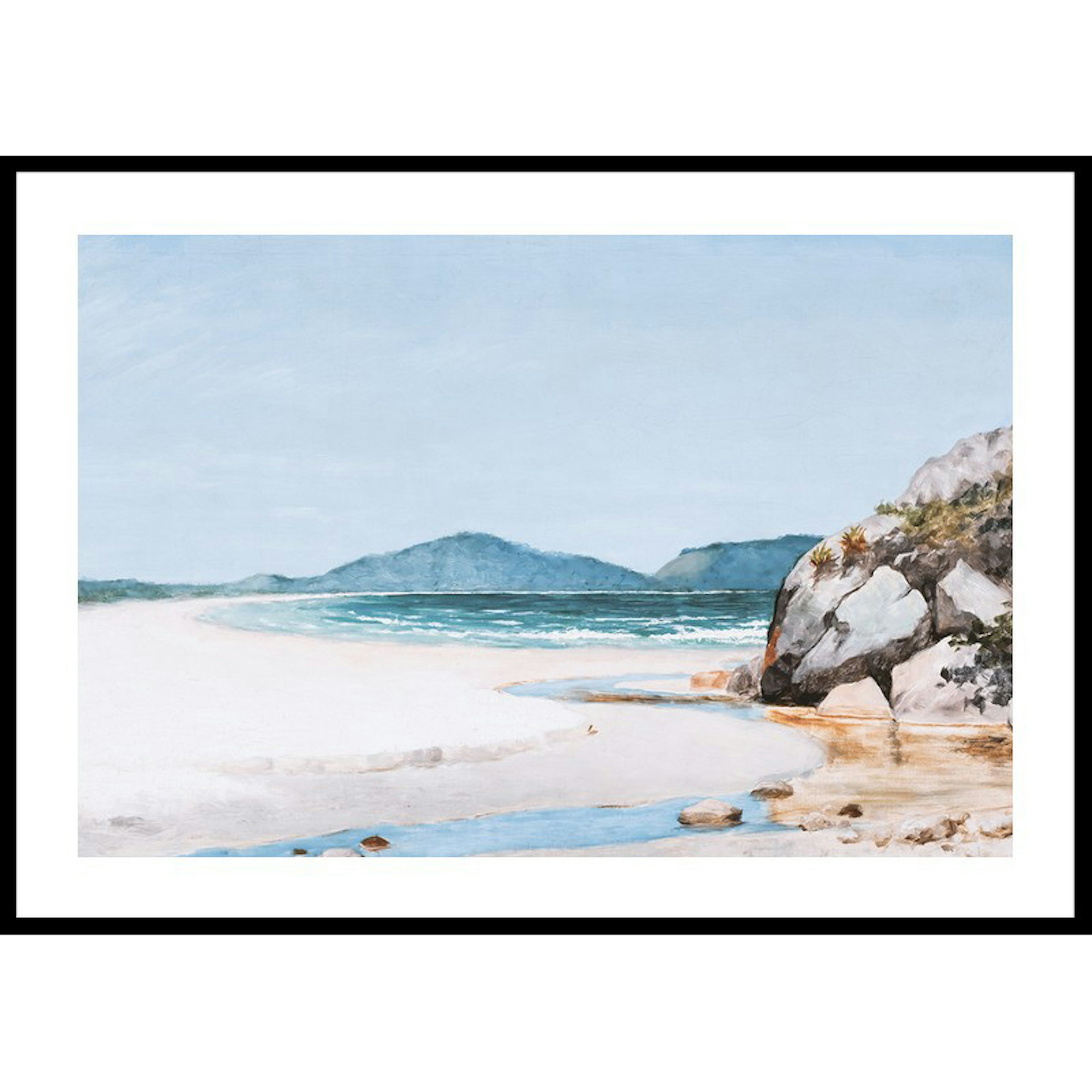 Poster Gallerix Seascape Guarujá By José Ferraz de Almeida Júnior