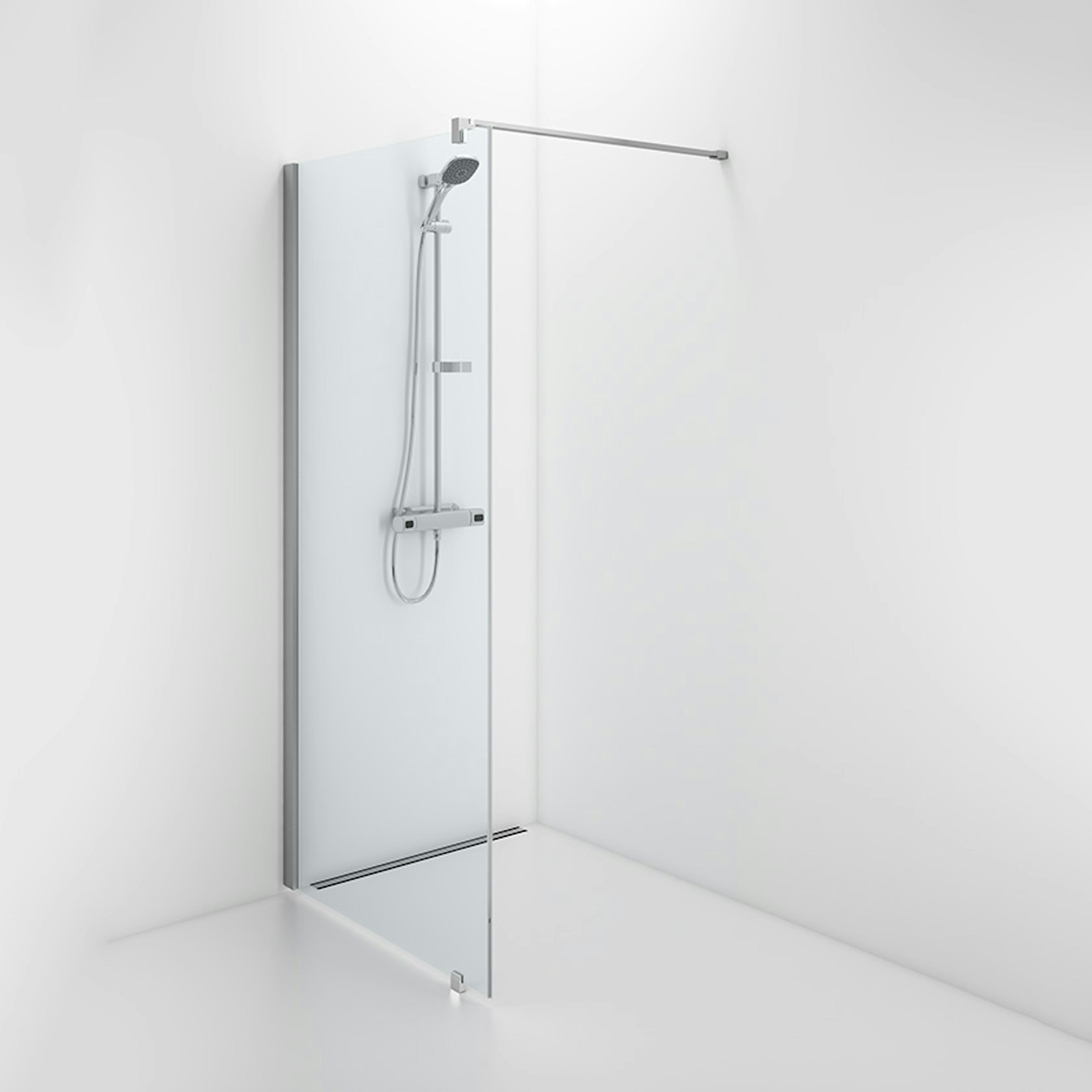 Duschvägg Contura Shower Space SFNK Fast med Väggstag