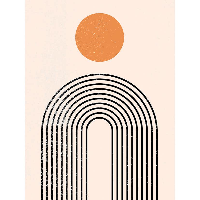 Posters Venture Home Tempel Beige