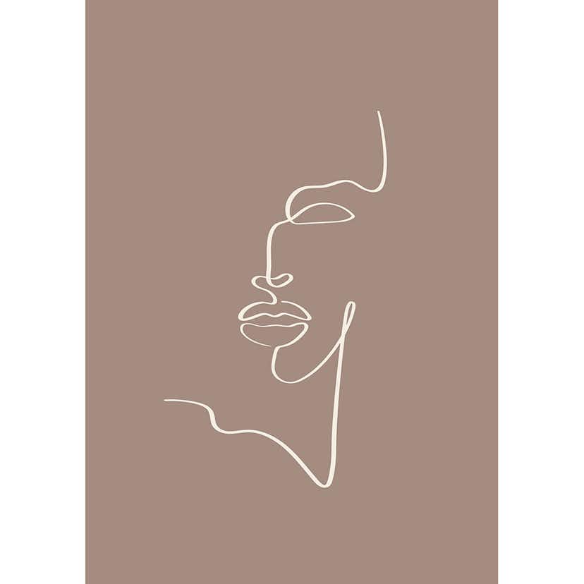 Posters Venture Home Siluette Brun