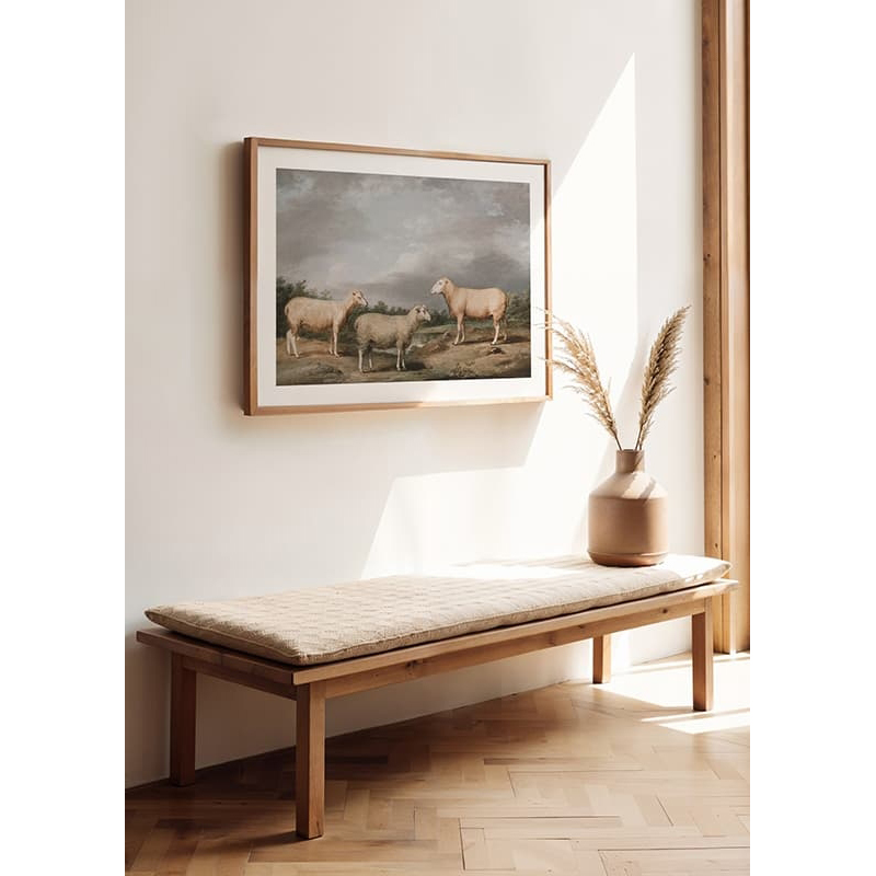 Poster Gallerix Ryelands Sheep The King's Ram The King's Ewe And Lord Somerville's Wether By James Ward