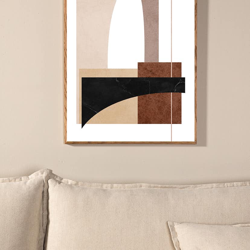 Posters Venture Home Materials Vit/beige