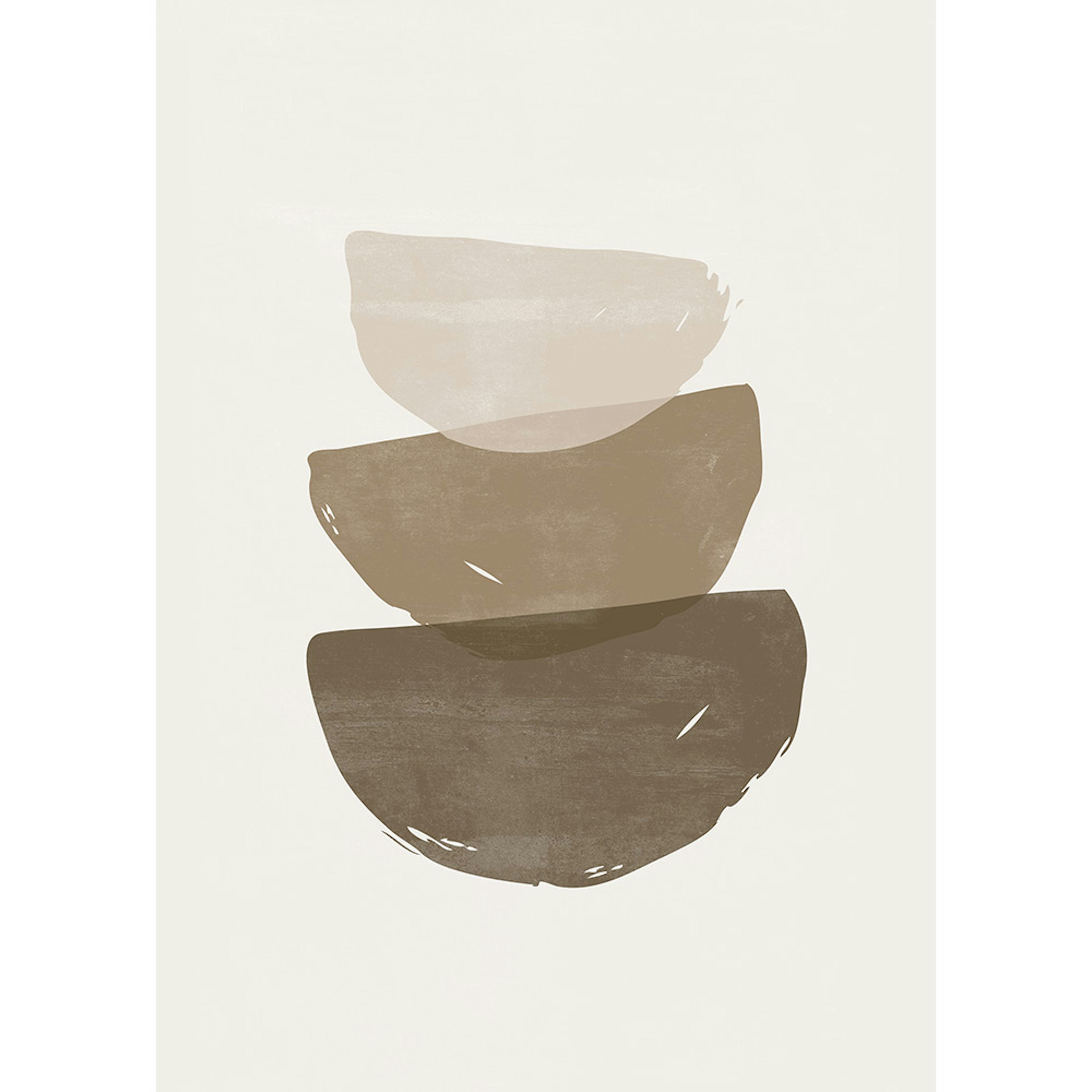 Posters Venture Home Brush Strokes Beige