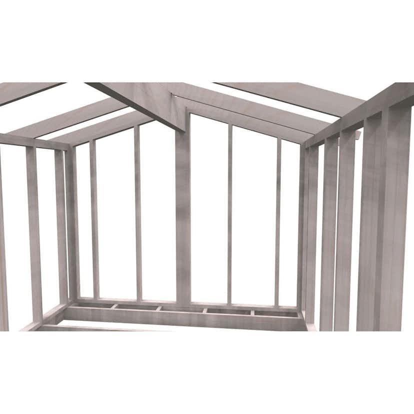 Friggebodsstomme Byggstommar 16 grader 4500x3190 mm Färdiga Sektioner