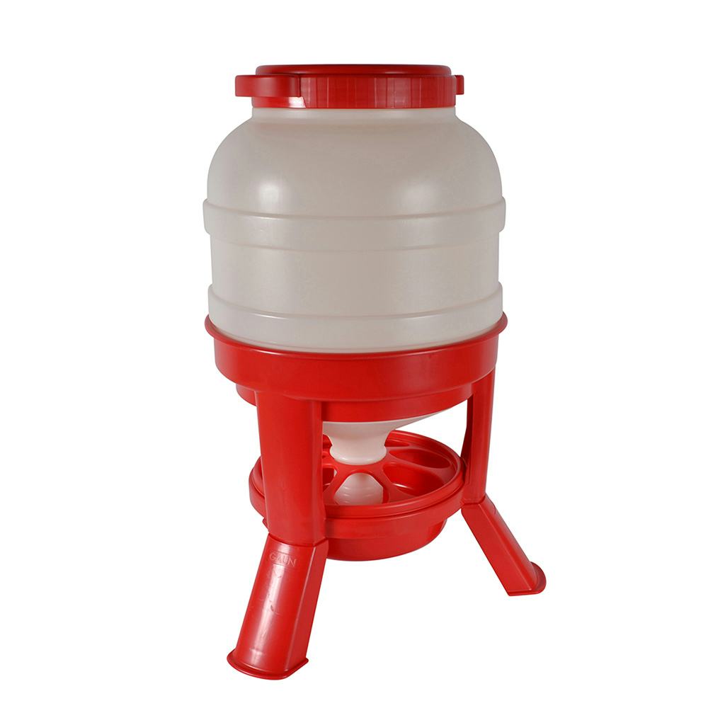 Foderautomat Gaun 30 Kg Ben Röd/Vit