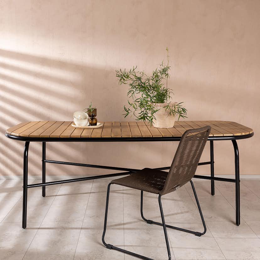 Matbord Venture Home Holmbeck 90x200x75