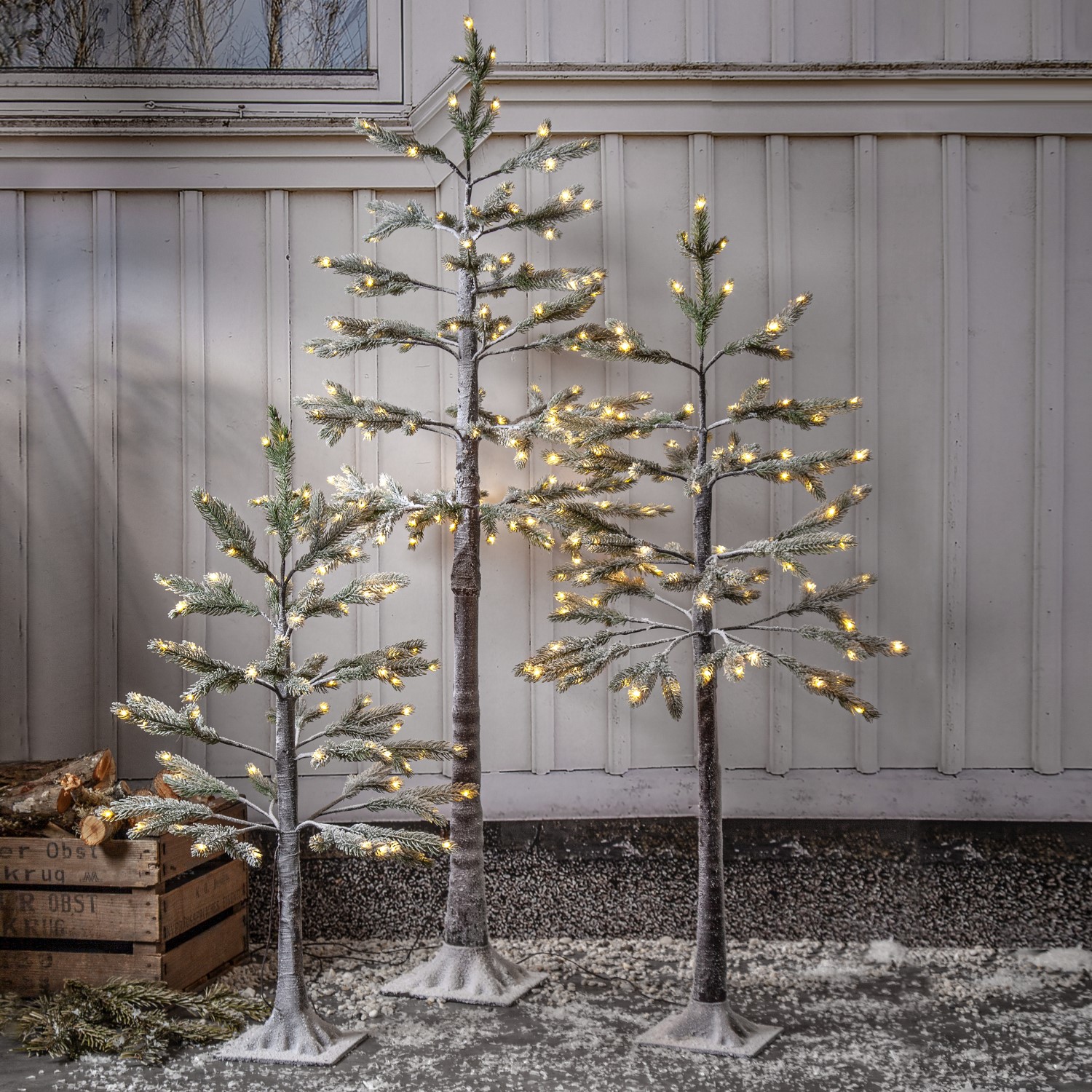 Plastgran Star Trading Tanne med LED