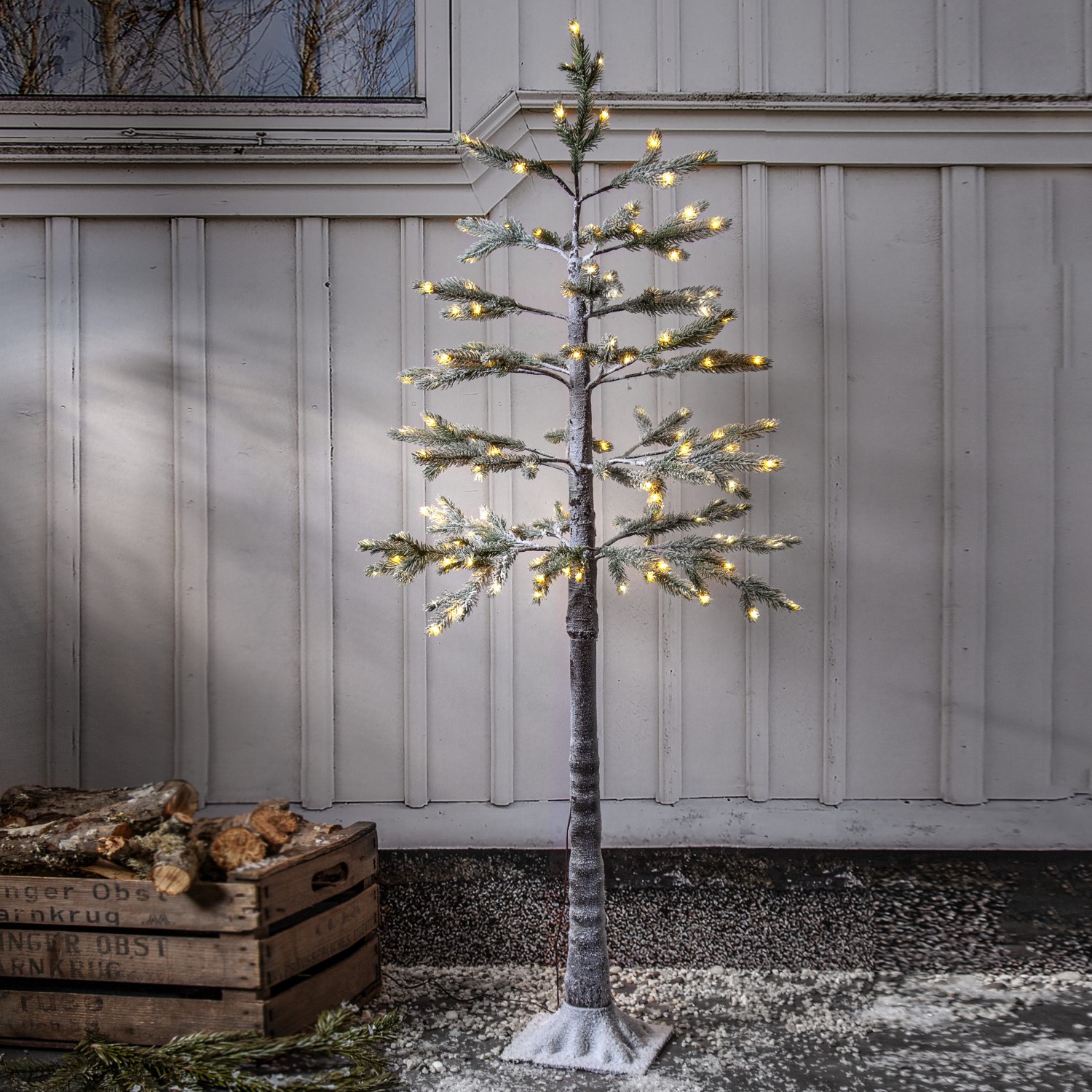 Plastgran Star Trading Tanne med LED