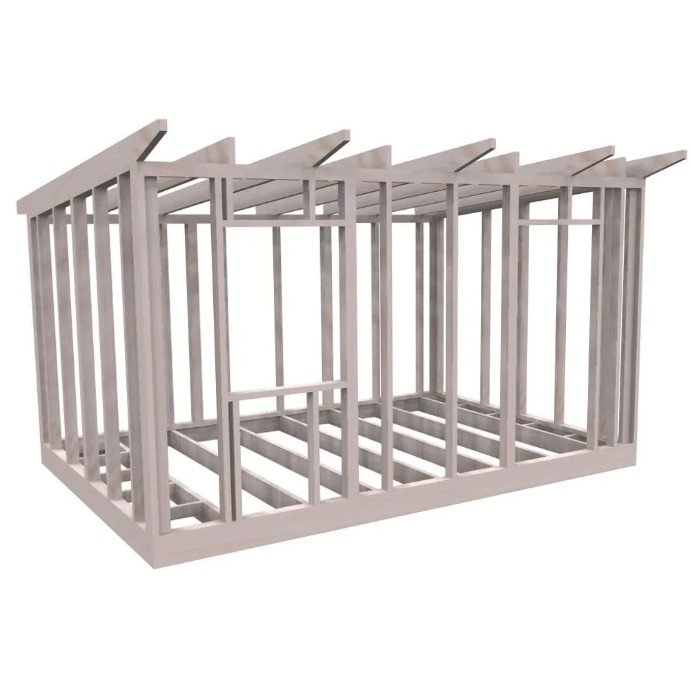 Friggebodsstomme Byggstommar 6 grader 4500x3190 mm Färdiga Sektioner