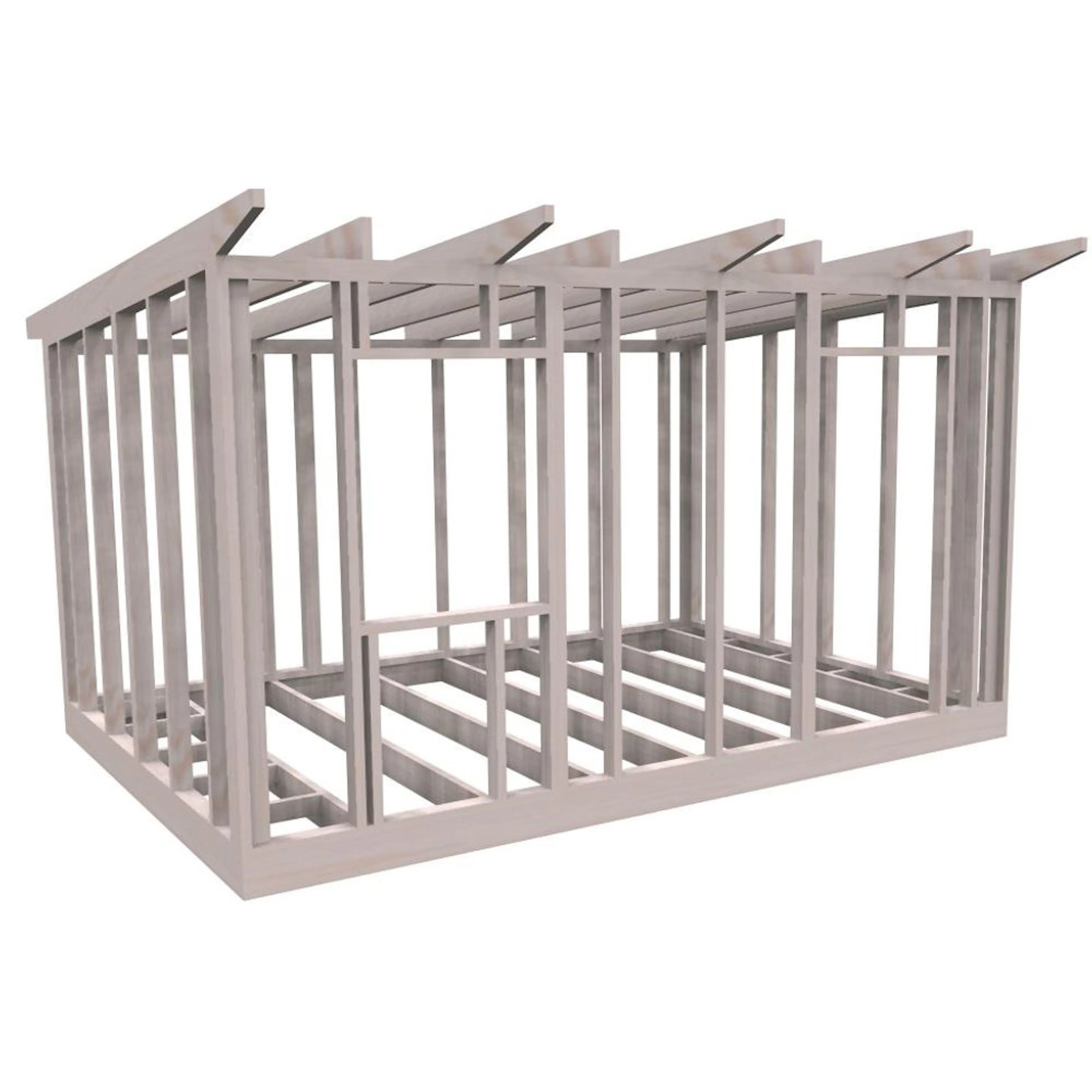 Friggebodsstomme Byggstommar 6 grader 4500x3190 mm Färdiga Sektioner