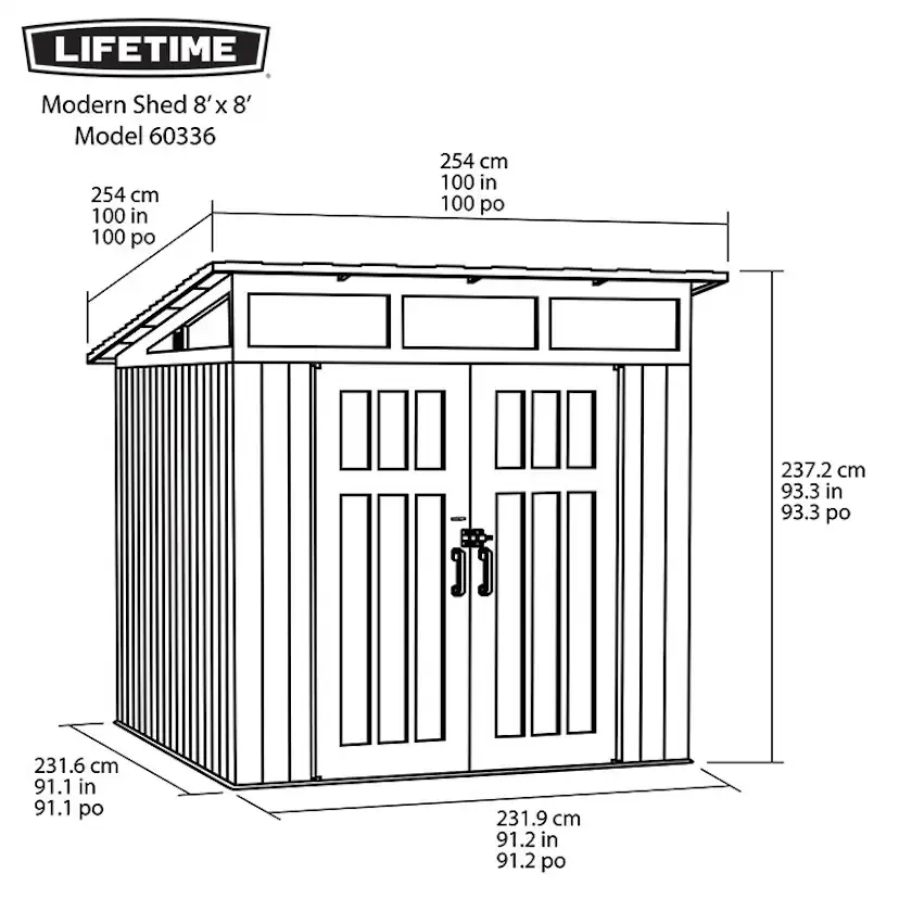 Förråd gop Lifetime Merkur 5,07 kvm