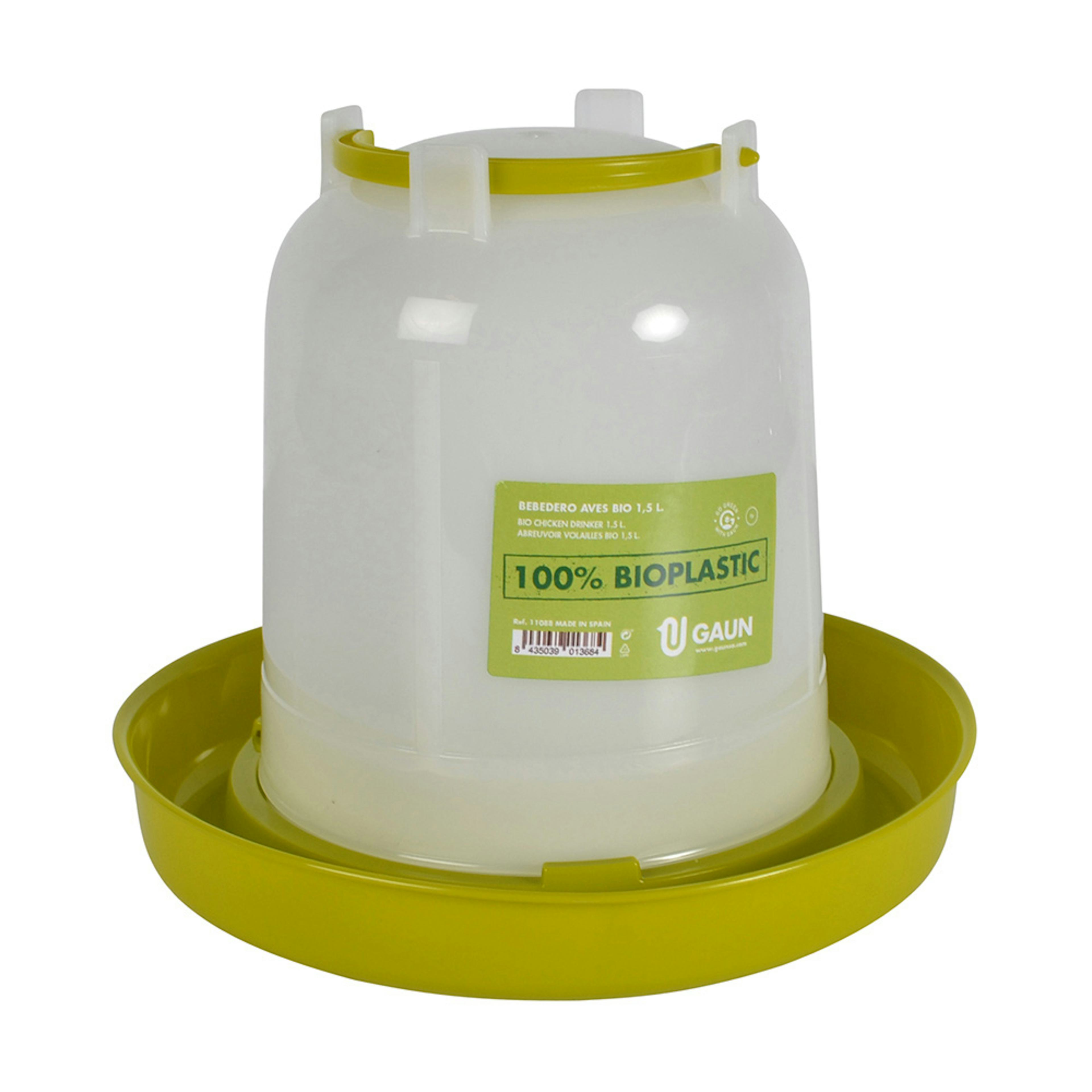 Vattenautomat Gaun 1,5L Bioplast Grön/Vit