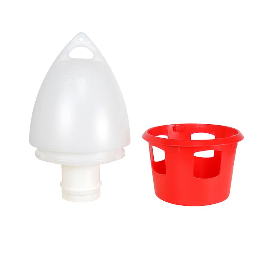 Foderautomat Gaun Vatten För Duvor Röd 12L