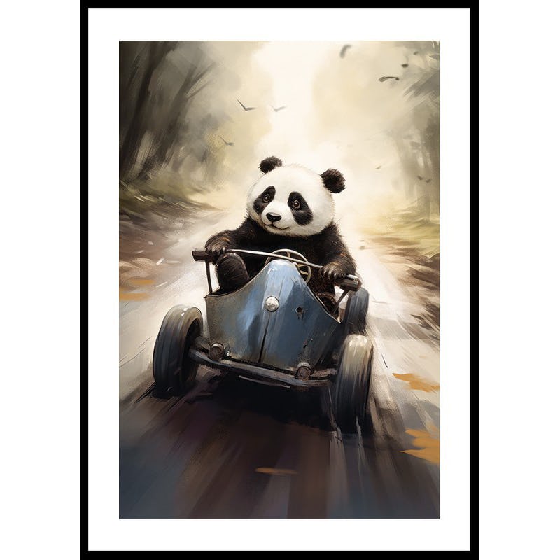 Poster Gallerix Panda Race Driver